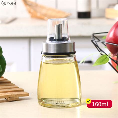 Oil Dispenser Glass Transparent Borosilicate Oil Bottle Vinegar Sauce