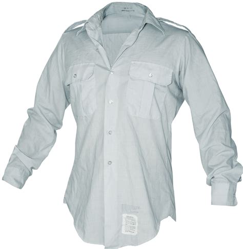 Camicia Usa Manica Lunga Bianca Abbigliamento Militare