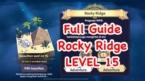 Full Guide Rocky Ridge Level 15 RAGNAROK ARENA Rockyridge Ragnarok