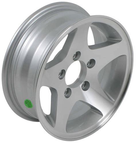 Aluminum Hi-Spec Series 04 Star Mag Trailer Wheel - 13" x 5" Rim - 5 on ...