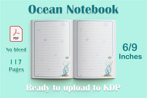 Ocean Notebook Colorful Graphic By Digital Creation · Creative Fabrica