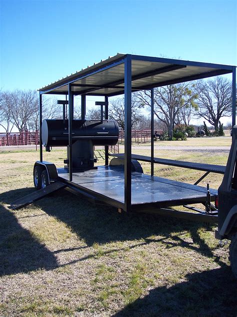 BBQ Pit Slow Smoker Trailer Johnson Custom BBQ Smokers