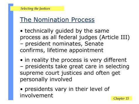 Selecting The Justices Ppt Download