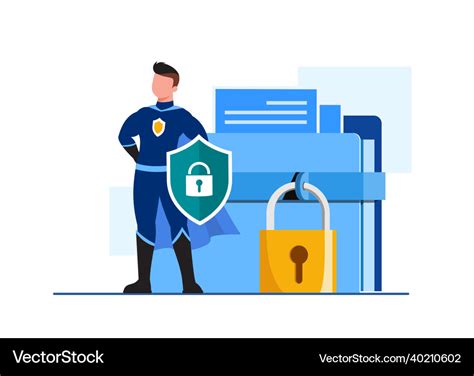 Global Data Security Personal Data Security Cyber Vector Image