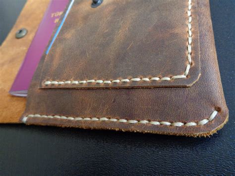 Leather Passport Wallet Template Leather Travel Wallet Diy Etsy