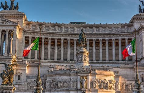 Front View of Altar of the Fatherland in Rome Stock Photo - Image of ...