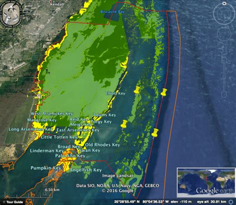 map  biscayne bay created   data layers