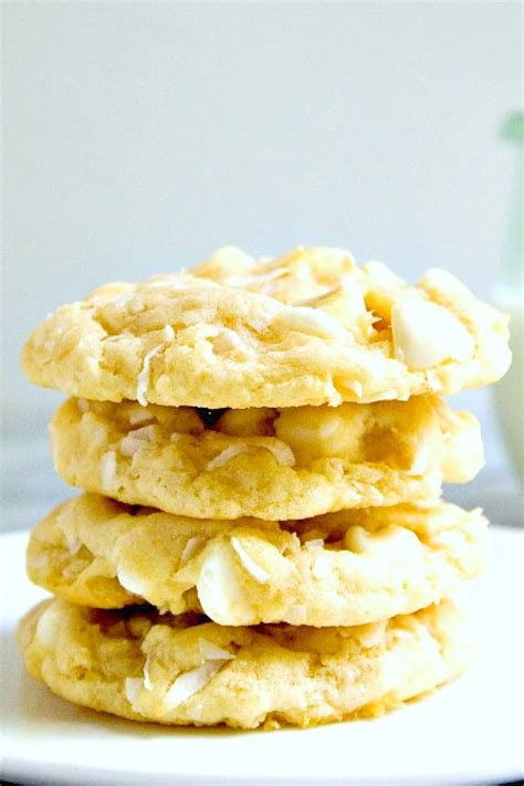 White Chocolate Coconut Cookies Recipe - Crunchy Creamy Sweet
