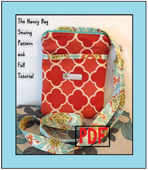 Cross Body Bag Sewing Pattern The Nancy Bag Cross Body Bag