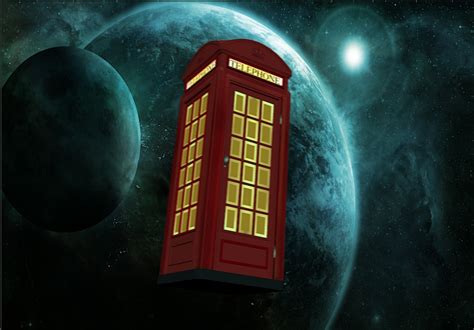 Red Tardis in Space... by calamitySi on DeviantArt