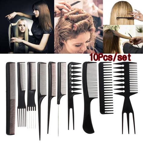 Buy 10pcs Set Professional Anti Static Hair Combs Hairbrush