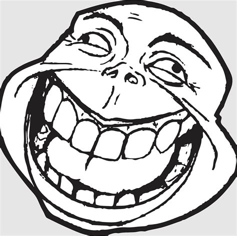 Trollface Rage Comic Internet Troll Know Your Meme Humour Internet