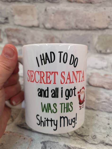 Secret Santa Mug Christmas Mug Christmas T Mug Santa Etsy Uk