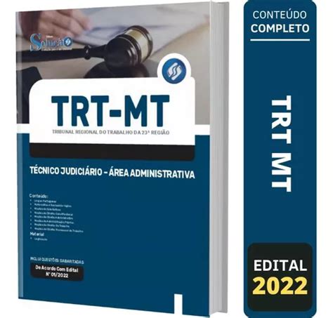 Apostila Trt Mt Técnico Judiciário Área Administrativa MercadoLivre