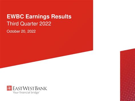 East West Bancorp Inc 2022 Q3 Results Earnings Call Presentation