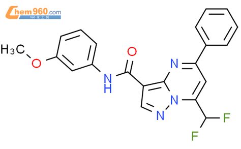 445038 21 1 7 Difluoromethyl N 3 Methoxyphenyl 5 Phenylpyrazolo 1