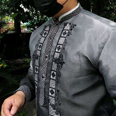 NEW Modern Barong Tagalog for Men Piña Organza with Inner Fabric