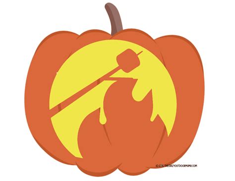 Fire Pumpkin Carving Stencils