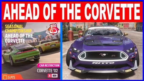 Forza Horizon Ahead Of The Corvette Seasonal Championship Summer