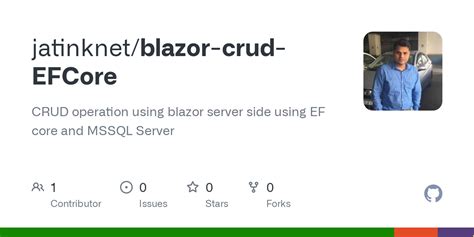 GitHub Jatinknet Blazor Crud EFCore CRUD Operation Using Blazor