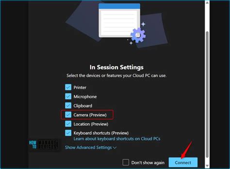 Allow Camera Access On Windows 365 Cloud PC HTMD Blog