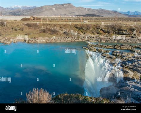 Beautiful Blue Waterfall Stock Photo Alamy