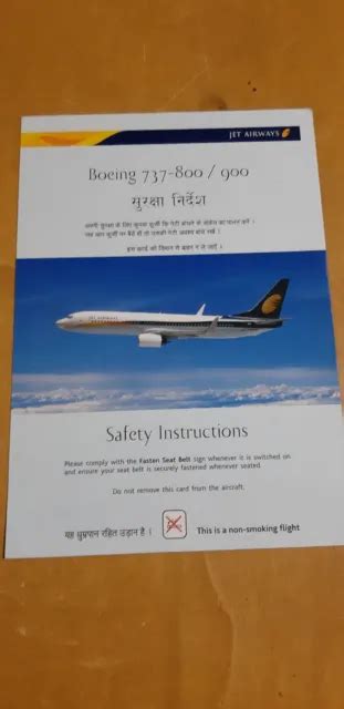 UNITED AIRLINES BOEING B737 800 900 Safety Card American Airways R2