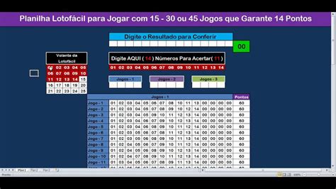 Planilha Lotofacil Voc Escolhe Ou Jogos Para Ganhar