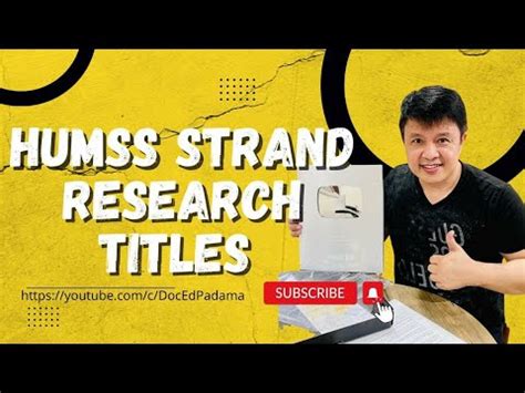 HUMSS RESEARCH TITLE YouTube