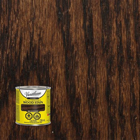 Varathane Classic Penetrating Oil Based Wood Stain In Red Mahogany 236 Ml The Home Depot Canada