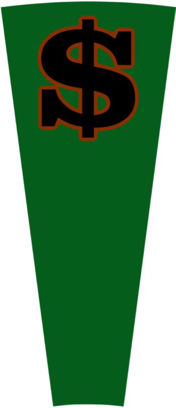 Wheel Of Fortune Dark Green Cash Prize Wedge By Darthbladerpegasus On