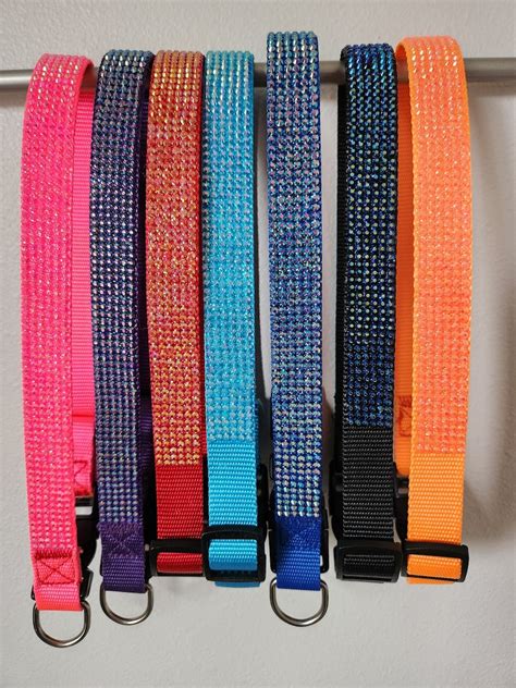 Rhinestone Dog Collars - Etsy