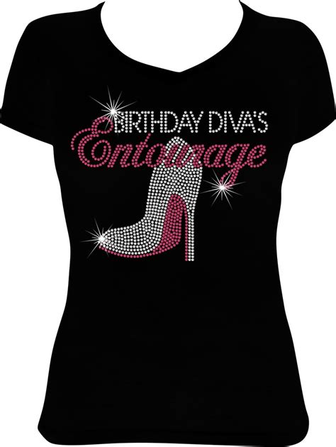 Birthday Divas Entourage Bling Shirt Birthday Bling Etsy