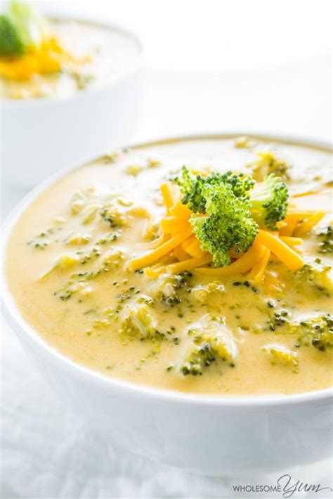 5 Ingredient Broccoli Cheese Soup Low Carb Gluten Free This Easy