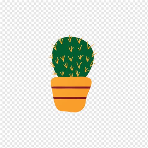 Cactaceae Succulent Plant Sticker Erg Euclidean Cactus Color Grass