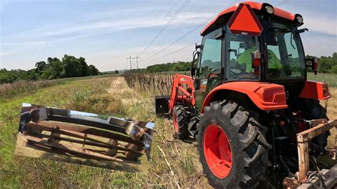 A CRIMPING A DAY KEEPS THE WEEDS AWAY Kioti NS6010 Hst Cab Field Work