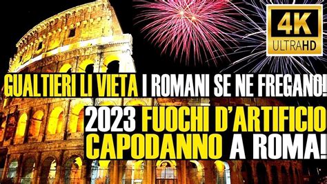 FUOCHI D ARTIFICIO DI CAPODANNO A ROMA IL SINDACO GUALTIERI LI VIETA