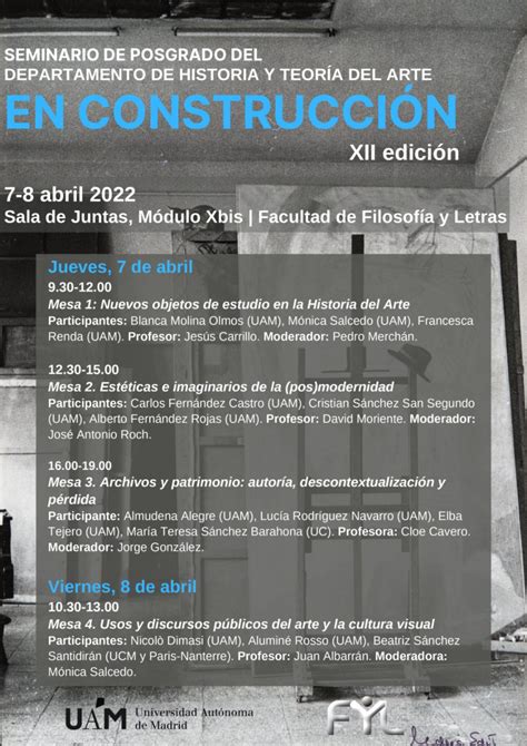 SEMINARIO En Construcción Historia del arte UAM