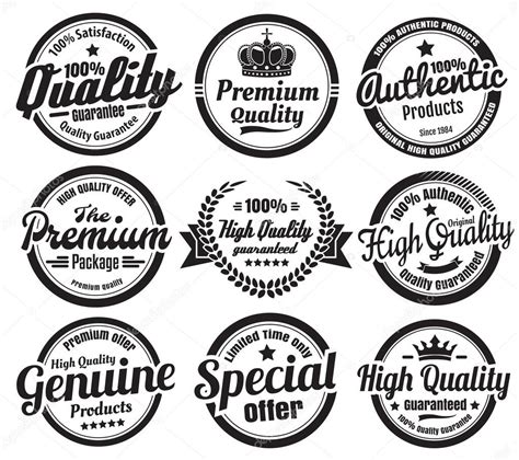 Premium High Quality Guarantee Badges Stock Vector By Rometl6 36919521