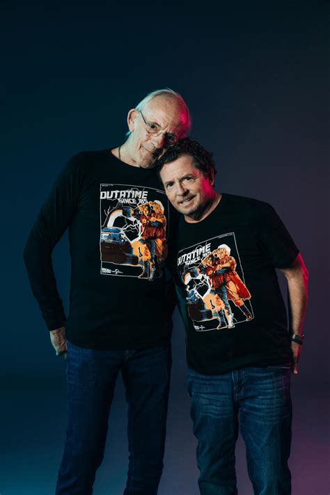 See Michael J Fox And Christopher Lloyd Reunite For ‘back To The Future Merch