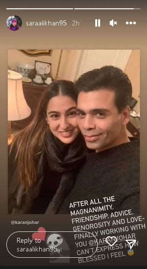 Sara Ali Khan Pens Down Thank You Note For Karan Johar ThePrint ANIFeed