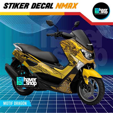 Jual Sticker Kendaraan Aksesoris Decal Full Body Yamaha Nmax Kuning