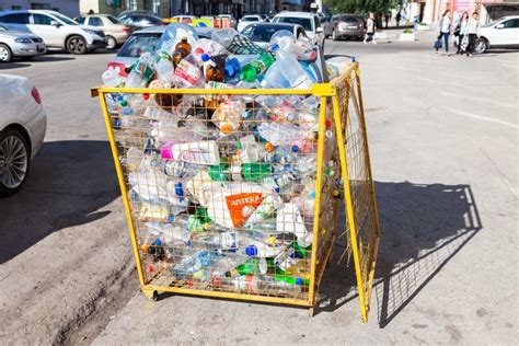 Container For Collecting Plastic Bottles Of Various Drinks For R