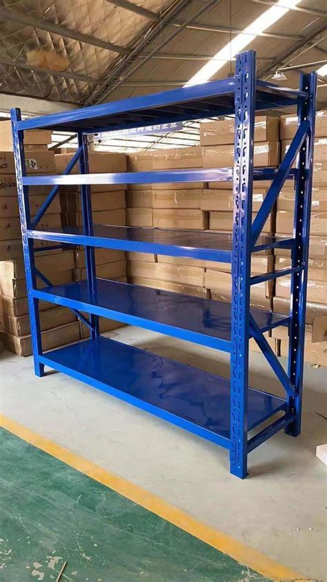 Medium Duty Shelving Industrial Warehouse Storage Metal Long Span