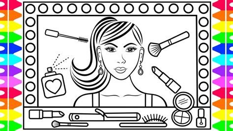 Makeup Coloring Page