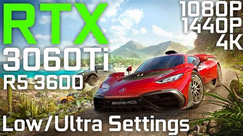 Forza Horizon 5 Rtx 3060 Ti Ryzen 5 3600 Lowest And Max Settings 1080p 1440p 4k Pc