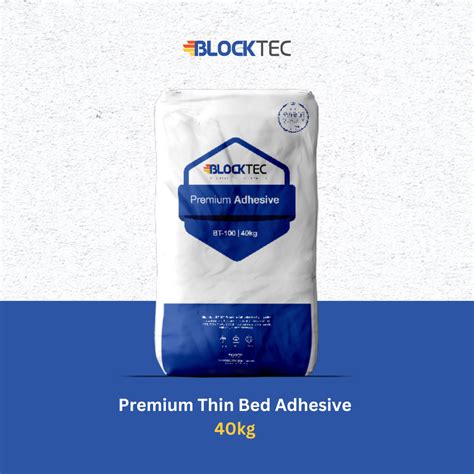 Premium Thin Bed Adhesive White Blocktec