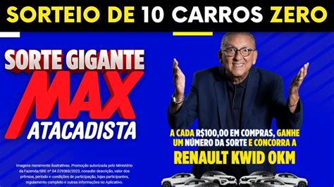 PARTICIPE DO SORTEIO da Promoção Sorte Gigante Max Atacadista 2023