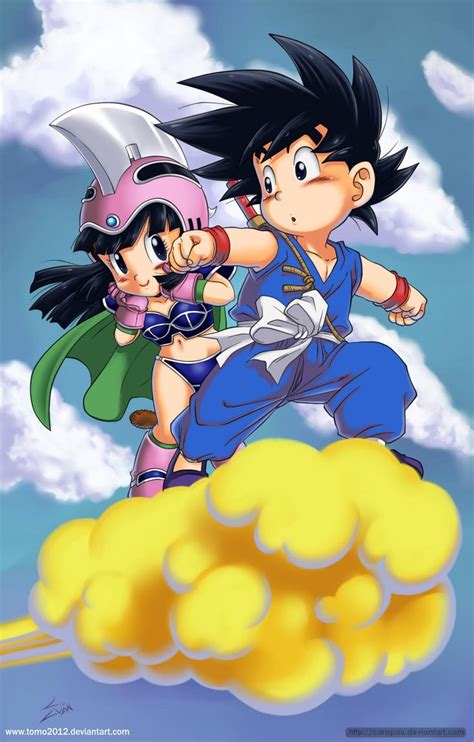 Goku Chichi By Tomo2012 On Deviantart Goku Y Chichi Milk Y Goku Personajes De Dragon Ball