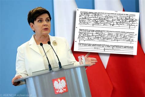 Zaskakujące oświadczenie majątkowe Beaty Szydło Nic z niego nie